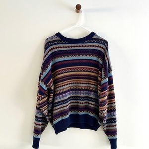 Vintage Fair Isle Sweater Cottagecore